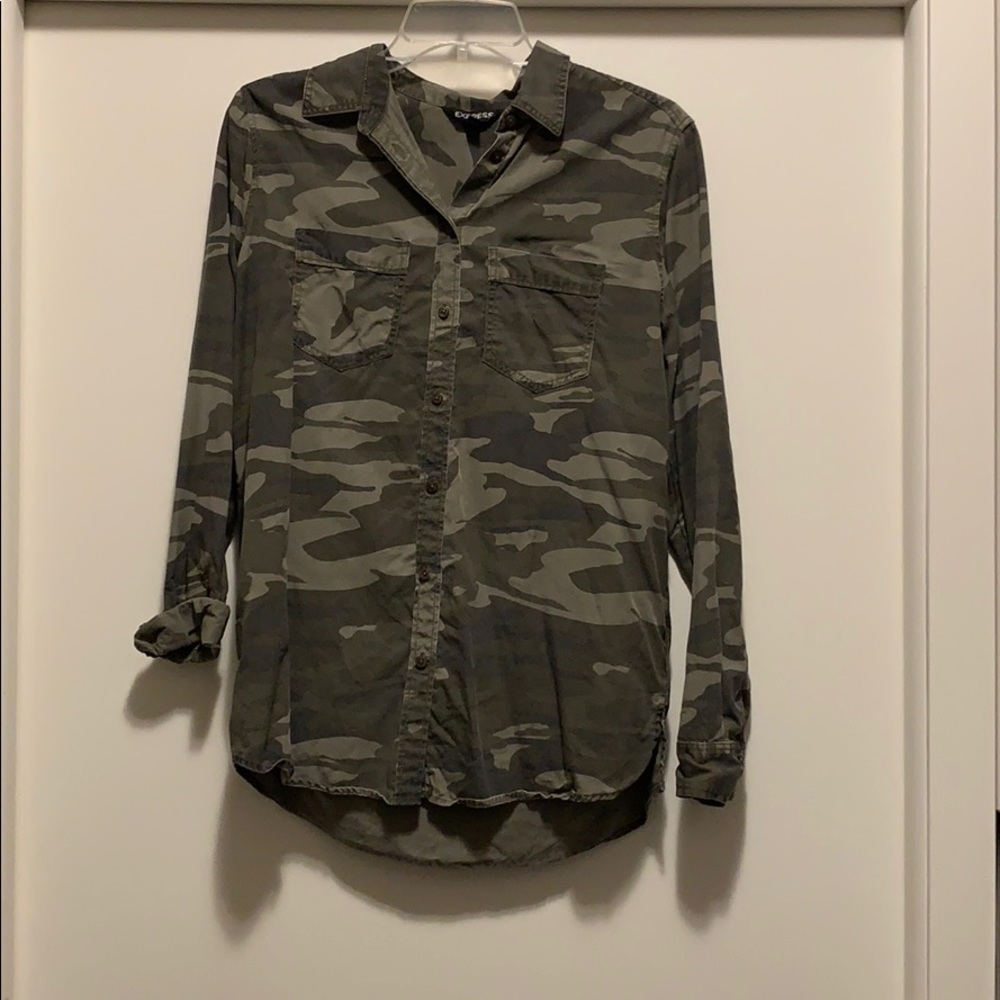 Express Camo Button Down